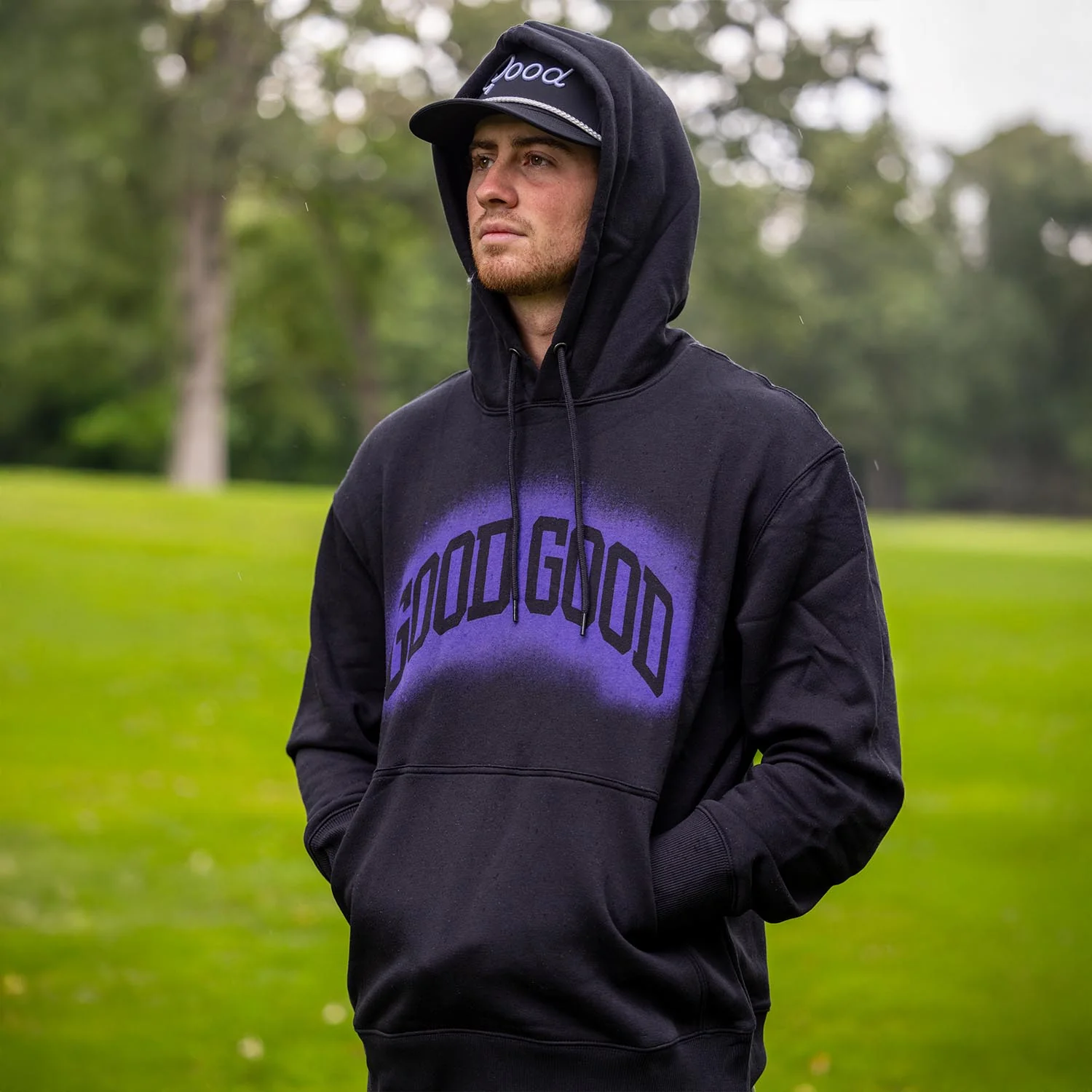 Purple Pass Fleece Hoodie - Image 3